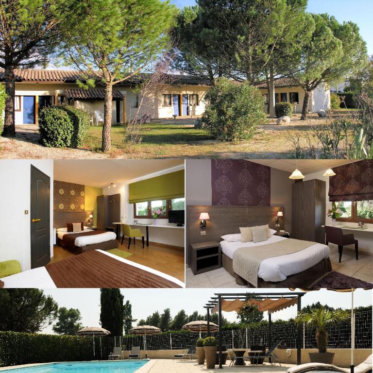 Logis Hotel Le Mistral - Restaurant - Montelimar Sud 3* Châteauneuf-du-Rhône